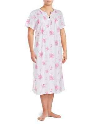 Carole Hochman Floral Cotton Gown