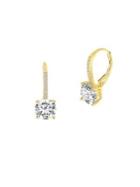 Lord & Taylor 925 Sterling Silver & Swarovski Crystal Dangle Drop Earrings