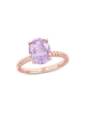 Sonatina 14k Rose Gold And Rose De France Twist Ring