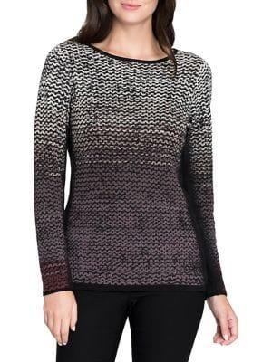 Nic+zoe Patterned Stitch Sweater