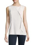 St. John Lightweight Ruffle Top