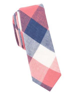Penguin Panatta Check Cotton Tie