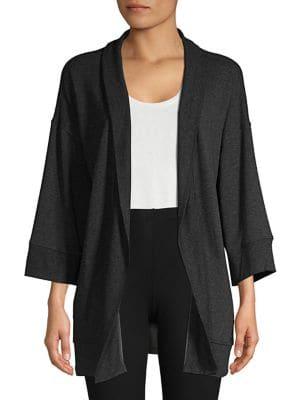 Calvin Klein Performance Heathered Open Cardigan