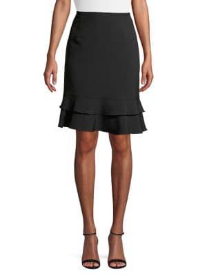 Kasper Tiered Ruffle Skirt