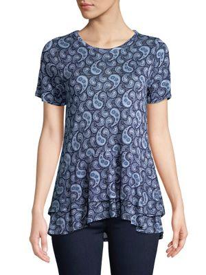 Michael Michael Kors Paisley Peplum Top