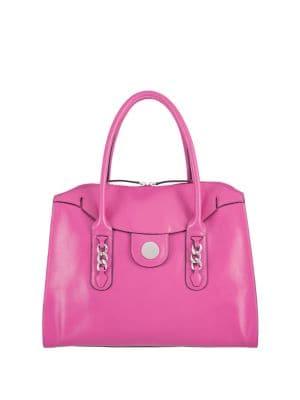Lodis Rodeo Chain Gwyneth Rfid Leather Zip Top Tote