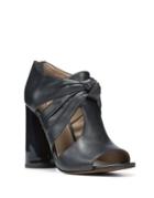 Donald J Pliner Bailey Leather Peep Toe Booties