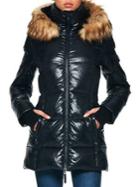 S13 Faux Fur Quilted Puffer Jacket