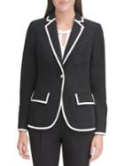Tommy Hilfiger Piped Embroidered Blazer