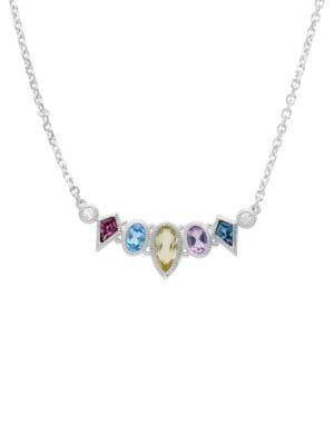 Ripka Rio Sterling Silver & Multi-stone Bar Necklace