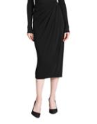 Donna Karan High-rise Wrap Midi Skirt