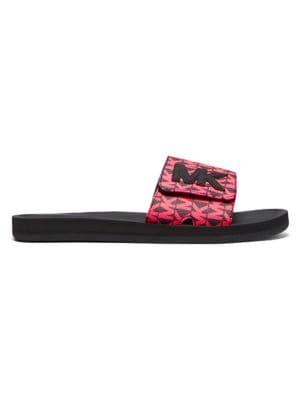 Michael Kors Logo Printed Slides