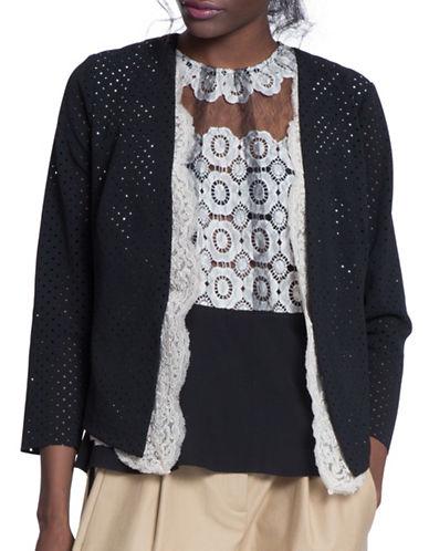 Tracy Reese Cherry Lace Lined Cardigan