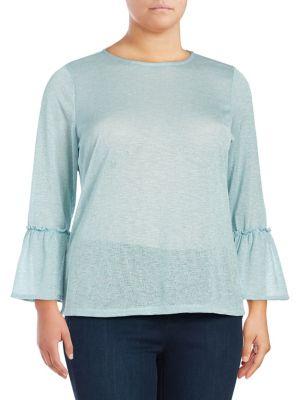Michael Michael Kors Plus Classic Bell-sleeve Top