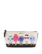 Kate Spade New York Monster Graphic Print Cosmetic Pouch