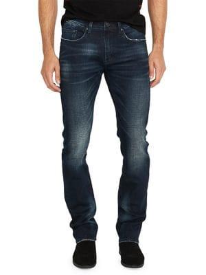 Buffalo David Bitton Evan X Mid-rise Slim Straight Jeans