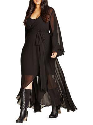 City Chic Plus Fleetwood Maxi Dress