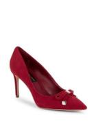 Donna Karan Livi Bow Suede Pumps