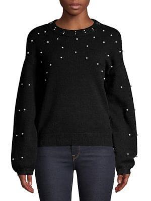 Vero Moda Embellished Balloon-sleeve Sweater