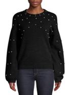 Vero Moda Embellished Balloon-sleeve Sweater