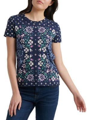 Lucky Brand Floral Short Sleeve Tee