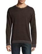 John Varvatos Star U.s.a. Reverse Print Cotton Sweater