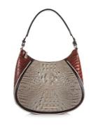 Brahmin Textured Logo Hobo Bag