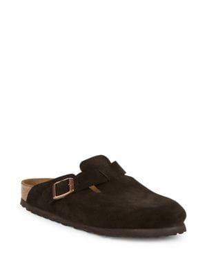 Birkenstock Boston Suede Slip-on Clogs