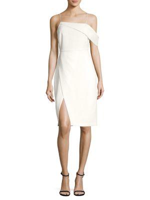 Laundry By Shelli Segal Asymmetrical Cold Shoulder Bodice Dress