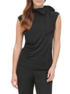 Calvin Klein Sleeveless Tie-neck Top