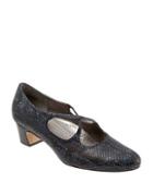 Trotters Jamie Snake-print Leather Pumps