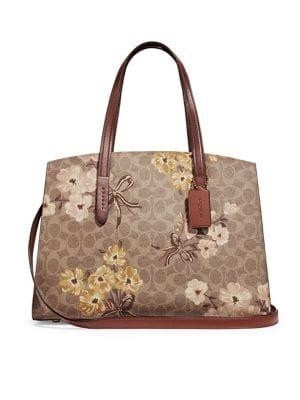 Coach Charlie Convertible Floral-print Carryall