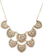 Lucky Brand Baltic Wonders Rock Crystal Tiered Lace Collar Necklace