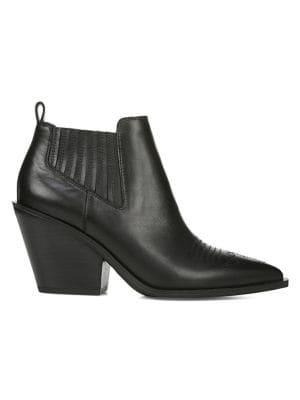 Franco Sarto Cavallarie Heeled Leather Booties