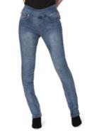 Lord Taylor Rebecca High-rise Pull-on Straight Leg Jeans