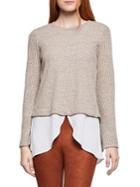 Bcbgeneration Mixed Media Sweater Top