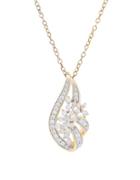 Lord & Taylor Diamonds And 14k Yellow Gold Pendant Necklace