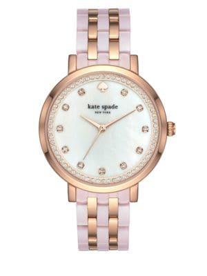 Kate Spade New York Rose Goldtone & Acetate Monterey Watch