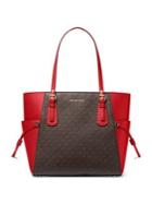 Michael Michael Kors Voyager Leather-trimmed Logo Tote