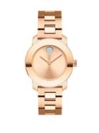 Movado Bold Bold Rose Gold-plated Stainless Steel Bracelet Watch