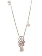 Marchesa Multi Charm Fringe Pendant Necklace