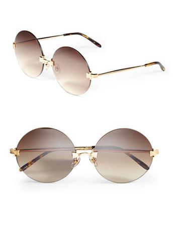 Wildfox 56mm Pearl Round Sunglasses