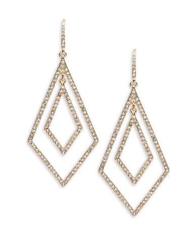 A.b.s. By Allen Schwartz Diamond-shaped Pave Drop Earrings