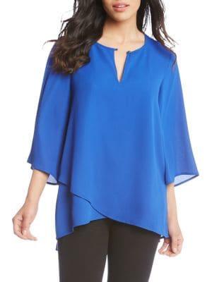 Karen Kane Keyhole Crossover Top