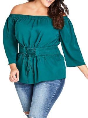 City Chic Plus Zen Master Top