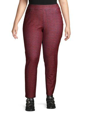 Michael Michael Kors Plus Printed Stretch Pants