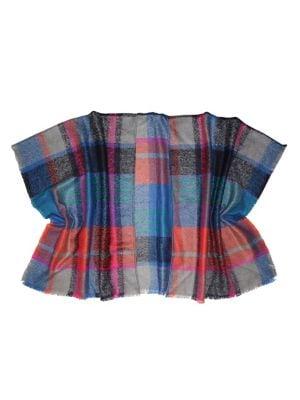 Fraas Tartan Boucle Ruana