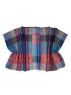 Fraas Tartan Boucle Ruana