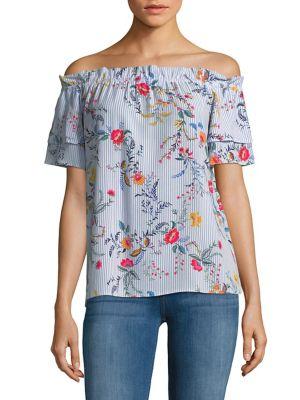 Dorothy Perkins Bardot Floral Off-the-shoulder Top