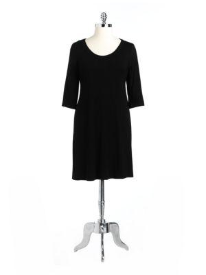 Karen Kane Plus Scoopneck A-line Jersey Dress